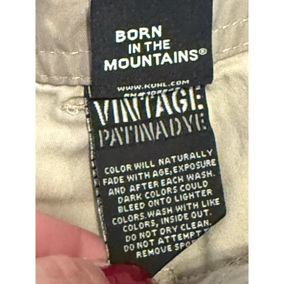 KÜHL Mens Revolvr Vintage Patina Dye Pants Men’s 38x32 Hiking Outdoor Khaki - Picture 8 of 10